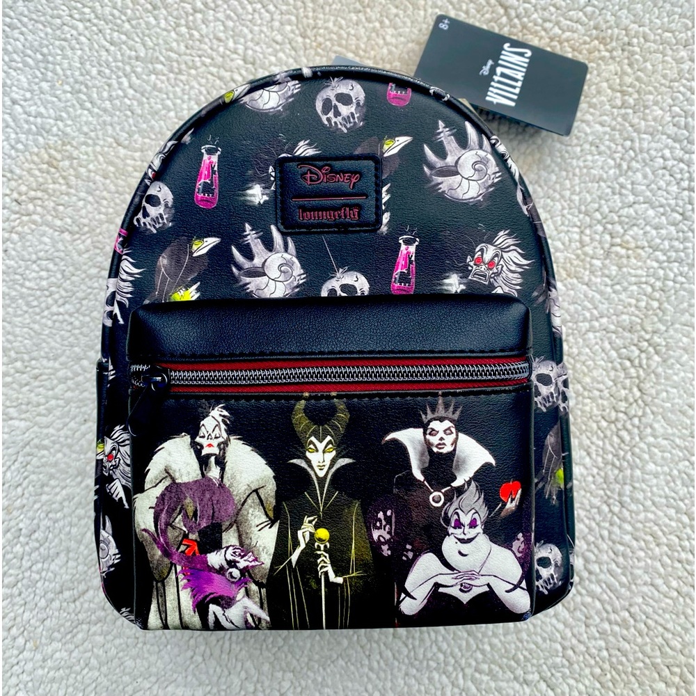 NWT Loungefly Disney Villians Mini Backpack